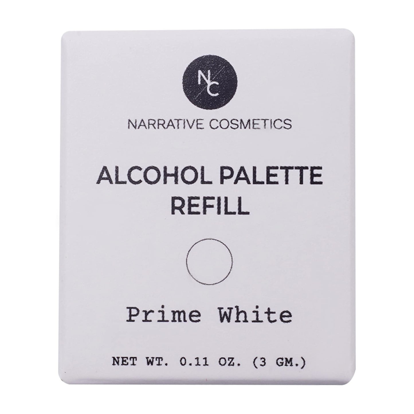 Narrative Cosmetics Alcohol Palette Refill Pans - FX Colors - Prime White