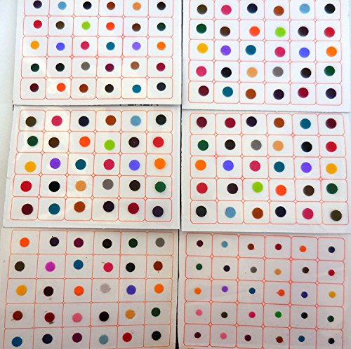 720 Count Multicolor Polka Dot Bindi Assortment