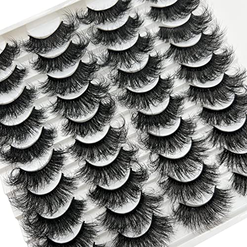 Mink Eyelashes 20MM Fluffy 3D Natural Look - 20 Pairs