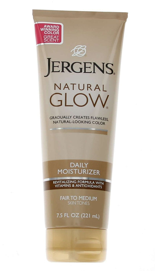 Jergens Natural Glow Daily Moisturizer, Fair to Medium 7.50 oz ( Pack of 3)