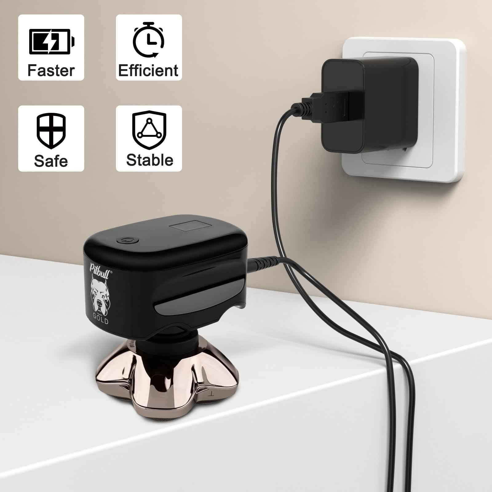 Meliya USB Charger Cable for Skull Pitbull Charger, Palm, Butterfly Kiss and Beast Clipper PRO Shaver, Charger Adapter Cable Cord for Skull Pitbull Gold PRO Pitbull Platinum PRO (Cable)