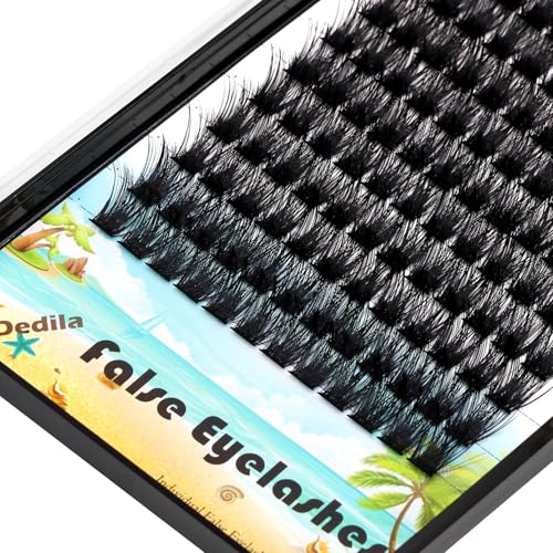 D Curl Cluster Eyelash Extensions 14mm Wide Stem | Dedila