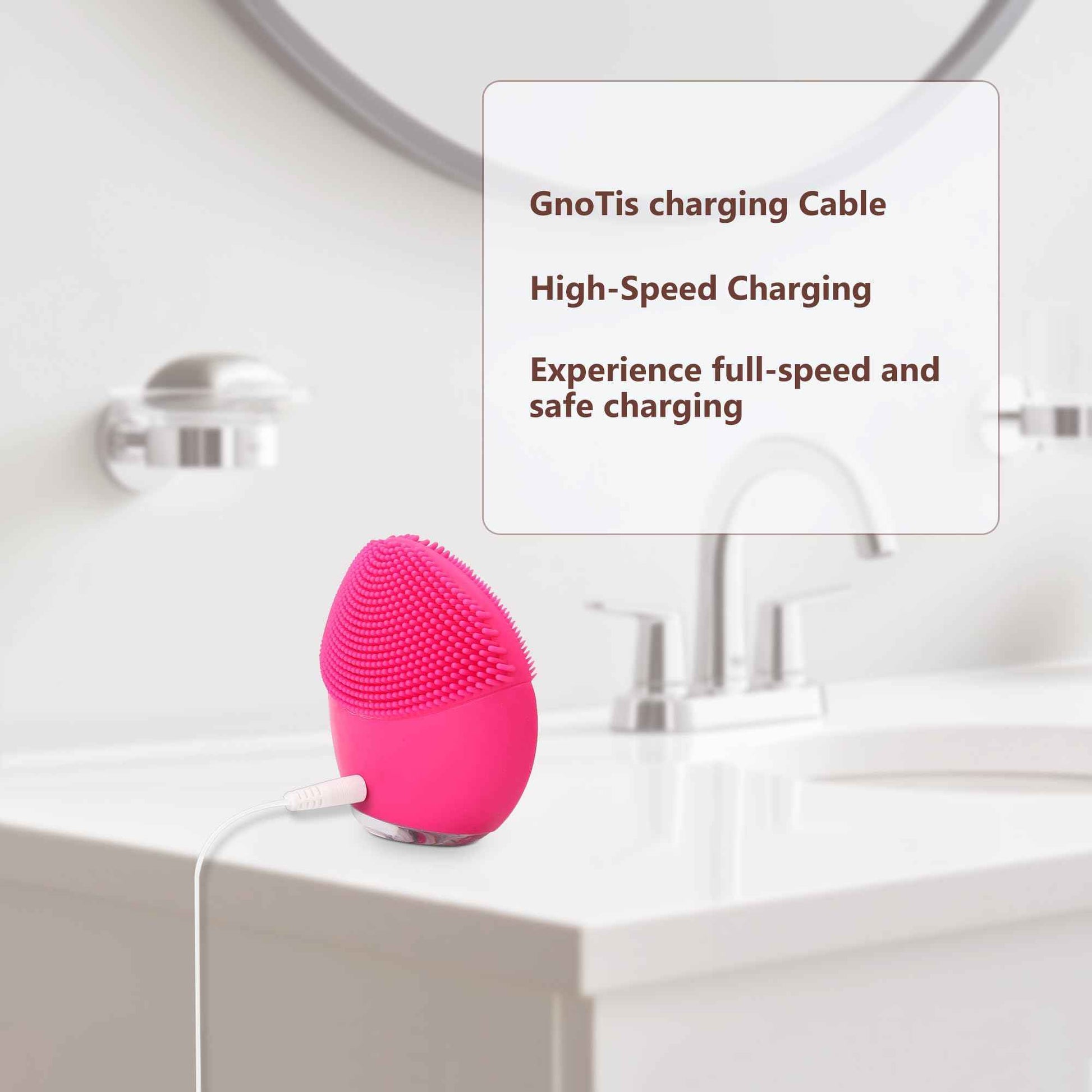 GnoTis USB Charger Cable for FOREO Luna Facial Cleansers and ISSA Toothbrushes - 4.9FT Replacement Cord for Luna 3, Mini, Ora/Ora 2, Lily/Lily 2, Liv/Liv 2