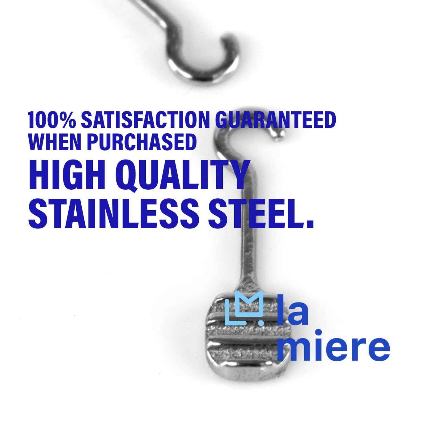 10Pcs/Pk Bondable Lingual Buttons Curved Split Hook Left 5.4mm