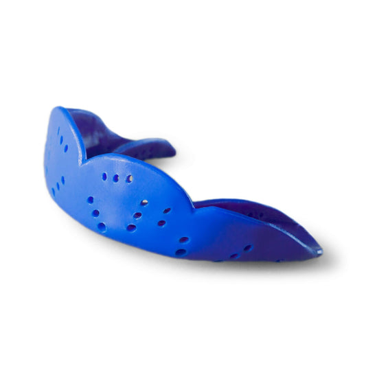 SISU Aero Small Mouthguard, Royal Blue - 1.6mm Thin - Custom-Molded Fit - Slim Design - Remoldable Up to 20 Times - for Team Sports - Non Toxic