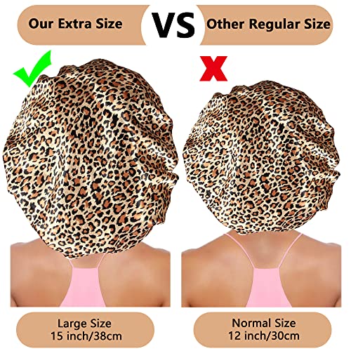 Extra Large Satin Sleep Bonnet for Curly Hair, Braids & Locs (3-Pack)