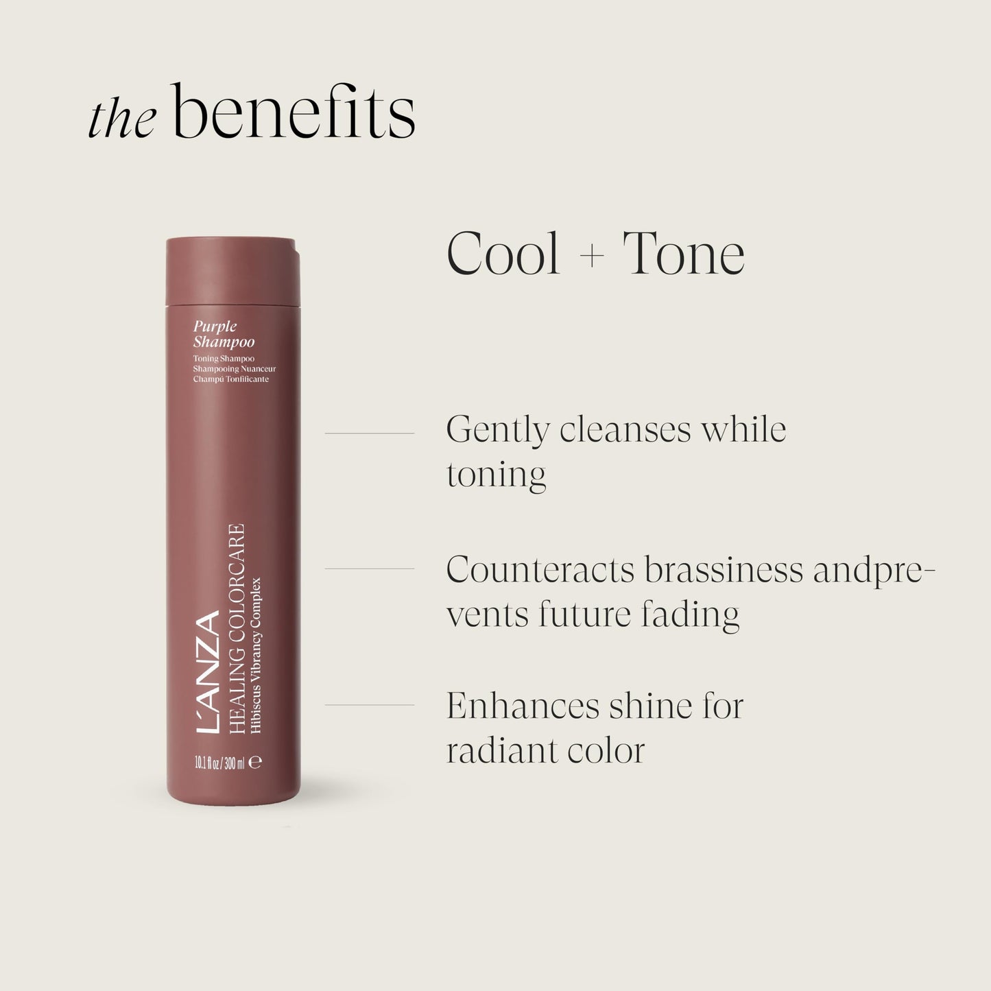 L'ANZA Healing ColorCare Silver Brightening Shampoo, for Silver, Gray, White, Blonde & Highlighted Hair, Boosts Shine and Brightness while Healing, Controls Unwanted Warm Tones (10.1 Fl Oz)