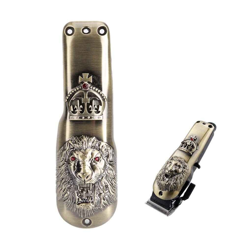 FILFEEL Professional Hair Clipper Front Cover, Electric Hair Cutter Trimmer Sheel Protective Casing for (Lion Bronze)