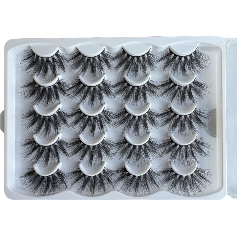 25mm Fluffy False Eyelashes - 20 Pair Variety Pack