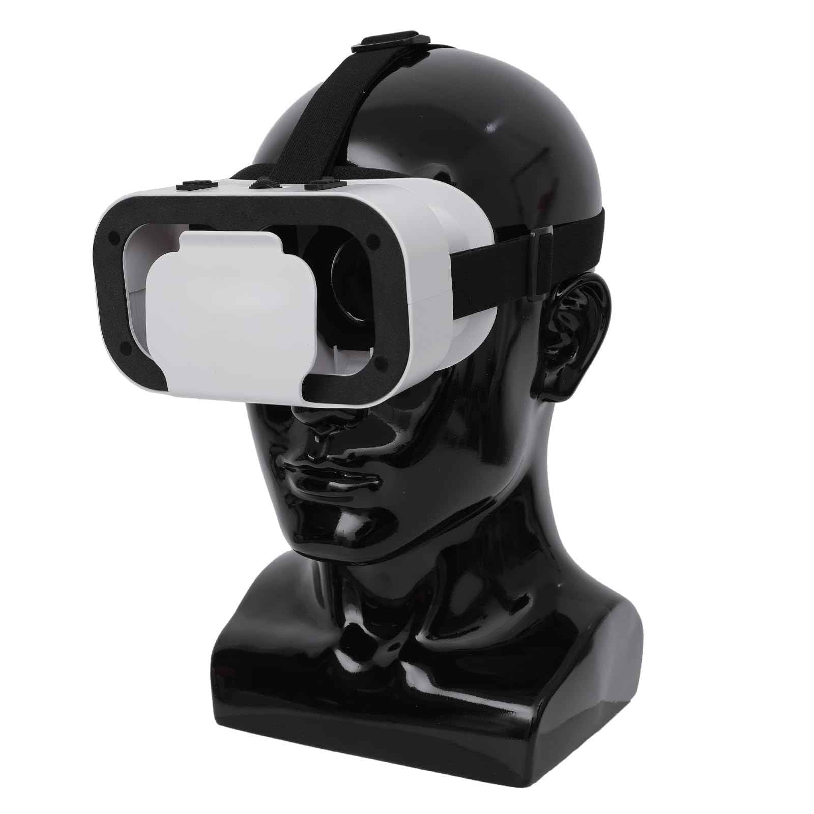 Male Mannequin Head Professional PVC Manikin Head for Display Wigs Hats Headphone Mask Sunglasses Scarf Jewelry Display Stand (Light Black)