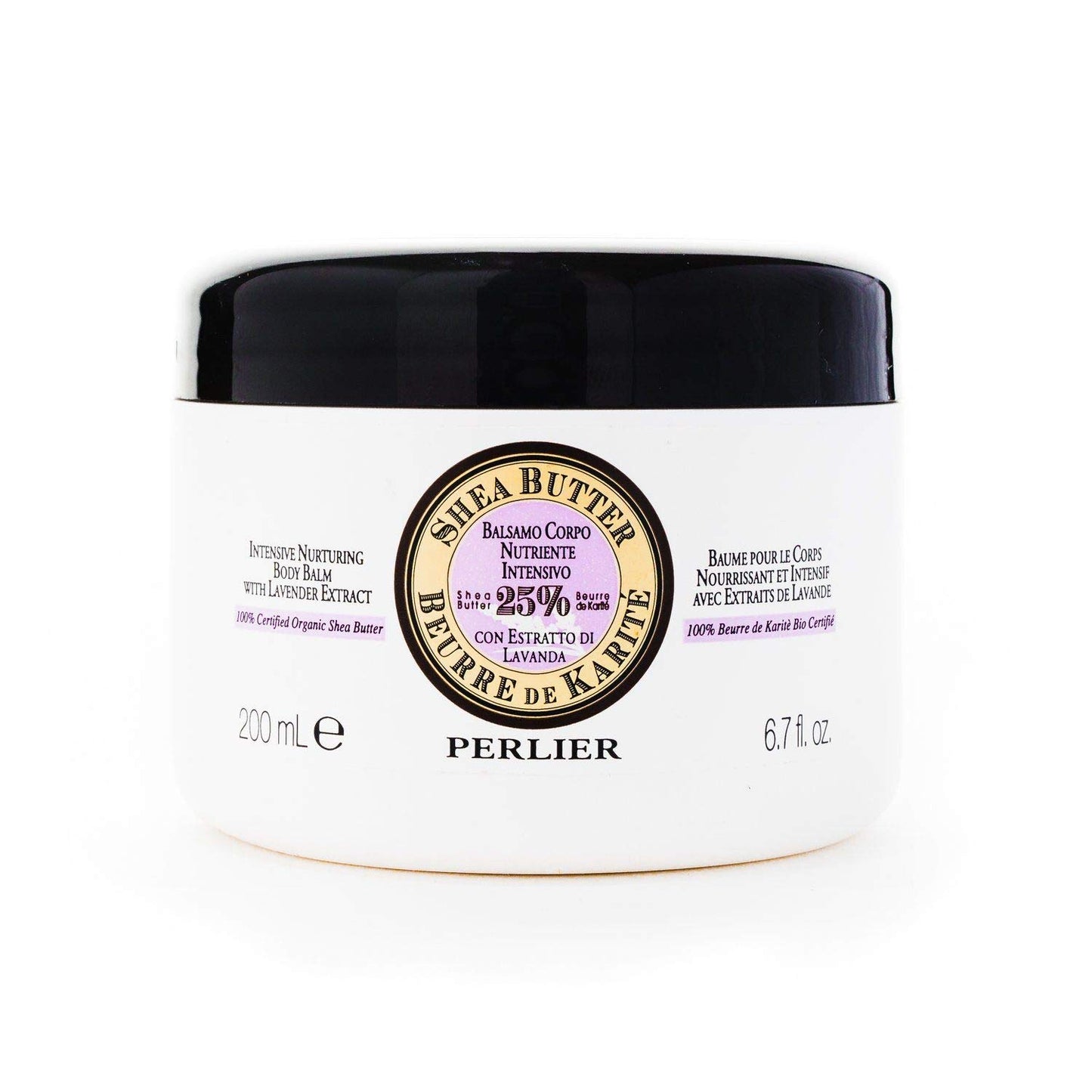 Perlier Shea Butter with Lavender Nurturing Body Balm, 6.7 fl. oz.