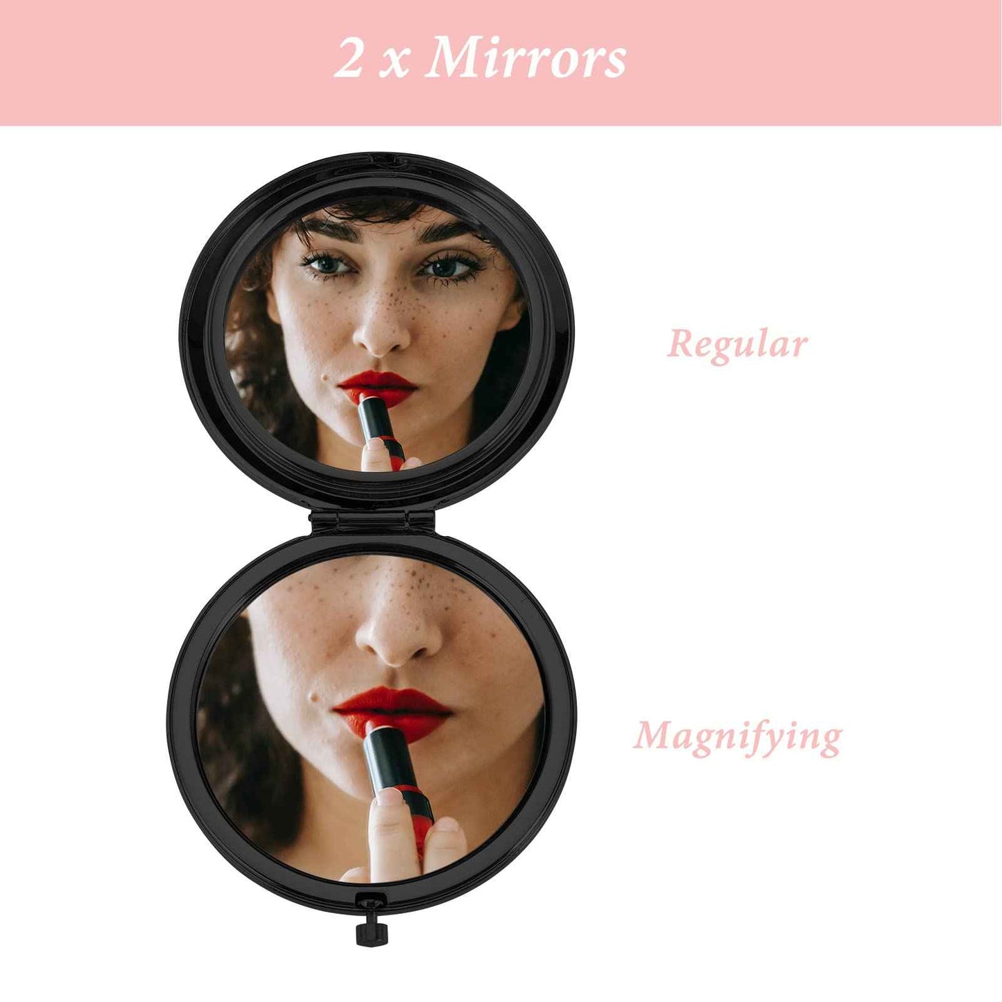 XPENMULBOJA 2025 Christmas Stocking Stuffer for Adult, Personalized Gifts for Women Girls, Compact Mirrors for Daughter Sister Friends, Pocket Mirror Small Gifts for Women