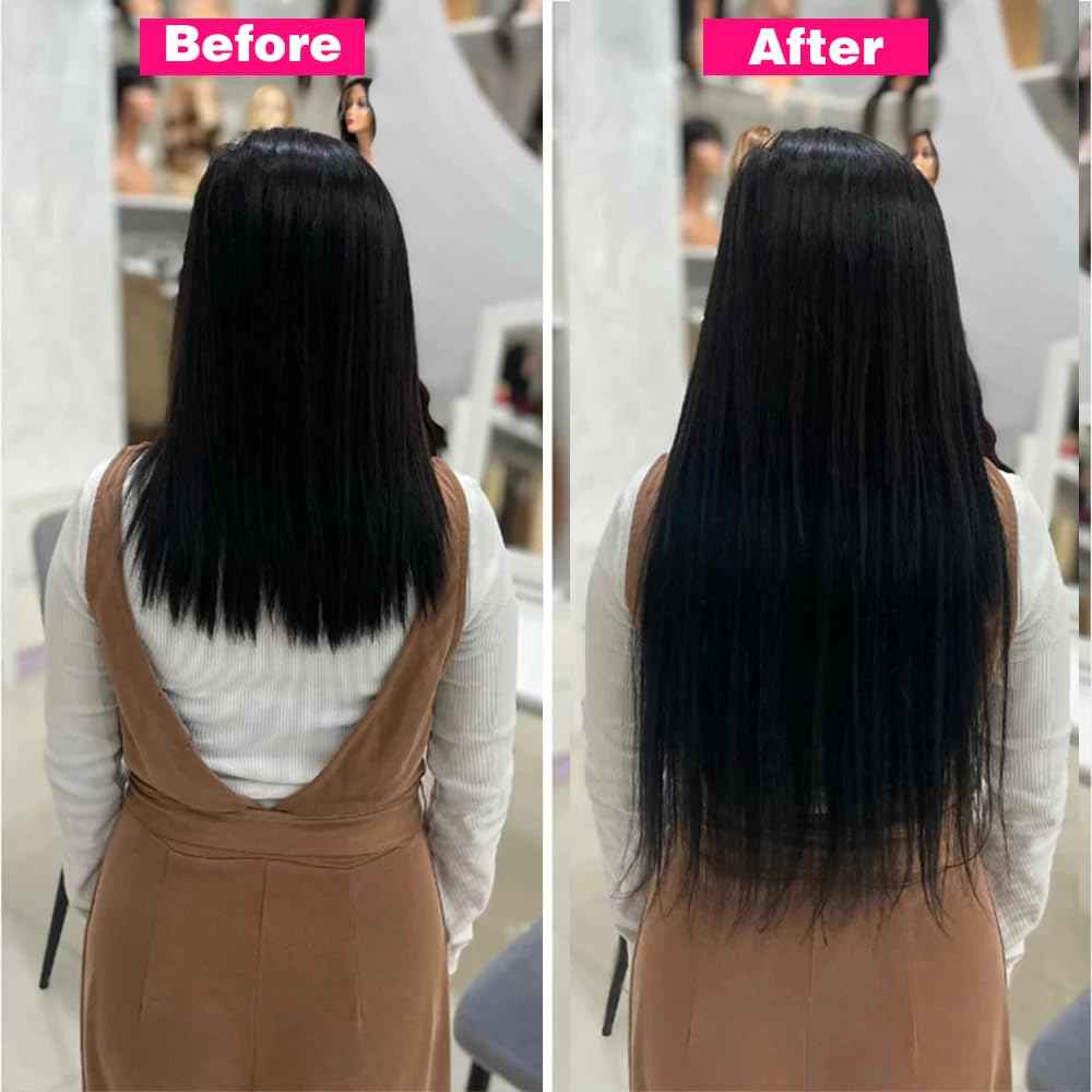 Balayage Clip in Hair Extensions Real Human Hair Straight Highlight Human Hair Clip ins for Women, Natural Soft Remy Human Hair, 8Pcs 120g, 16inch #2/6/2 Balayage Dark Brown to Chestnut Brown