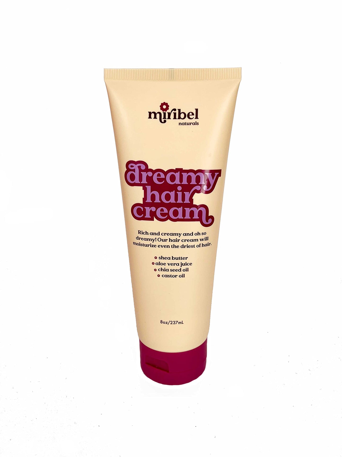 Miribel Naturals Dreamy Hair Cream | Moisturizing Hair Cream for Brittle, Frizzy and Dry Hair | Use as Rinse-Out or Leave-In | Light Scent | Vegan and Cruelty-Free