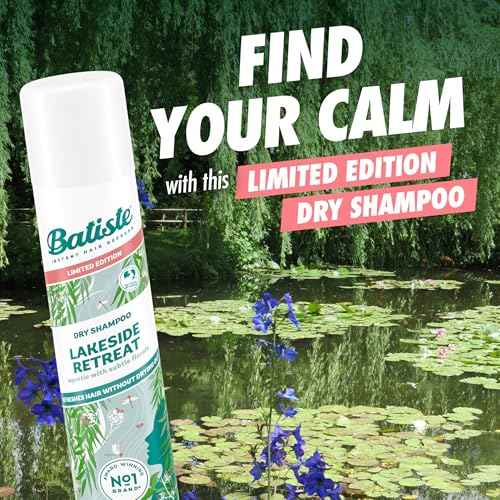 Batiste Dry Shampoo Lakeside Retreat Fragrance, Limited Edition, Refreshes Hair, Absorbs Oil Between Washes, Waterless Shampoo, 3.81 oz