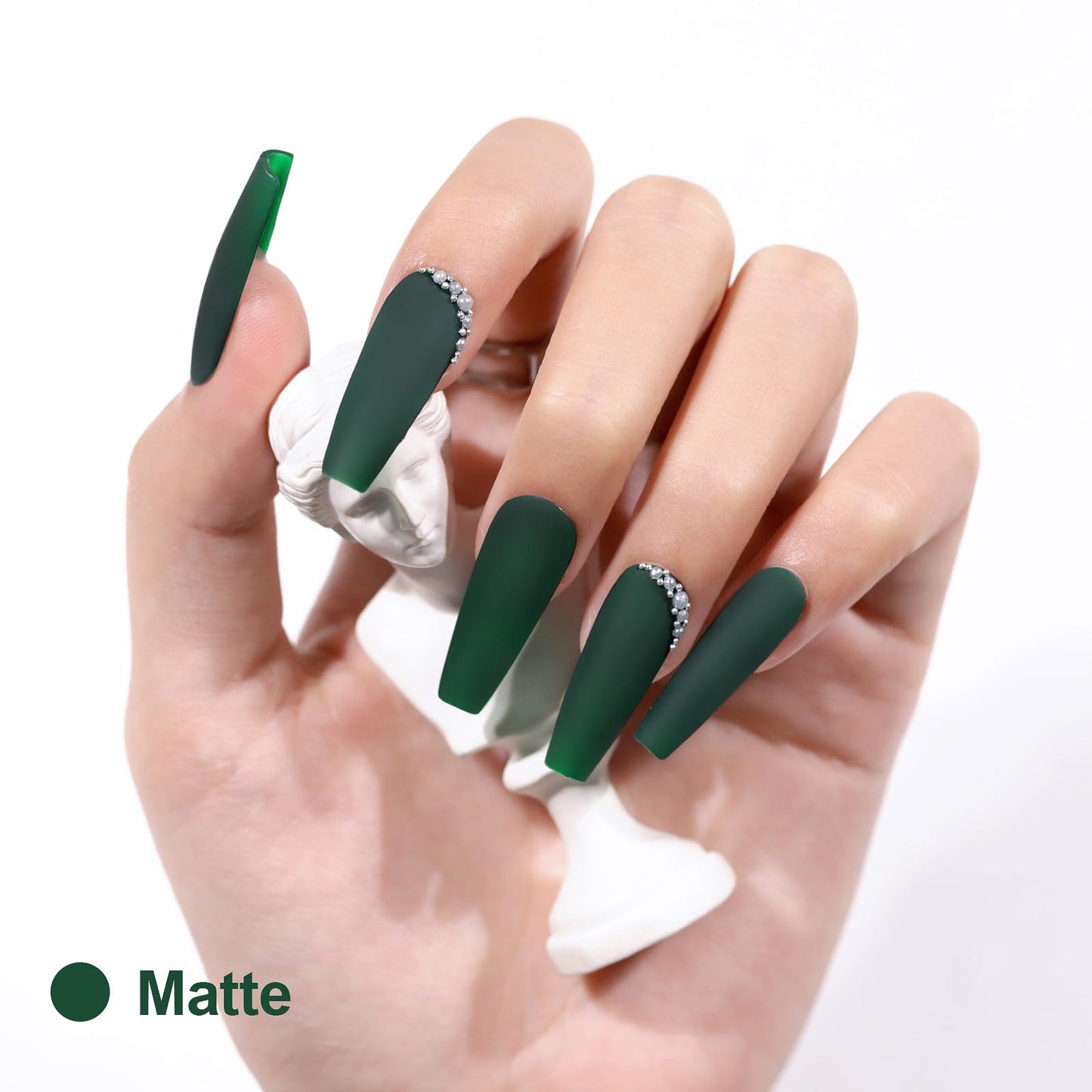 L'UGX Dark Green Gel Polish Emerald Gel Nail Polish 15ML Long Lasting U V Gel Colors for Nails Art DIY Manicure & Pedicure at Home Salon Holiday Gifts for Women LGS-704