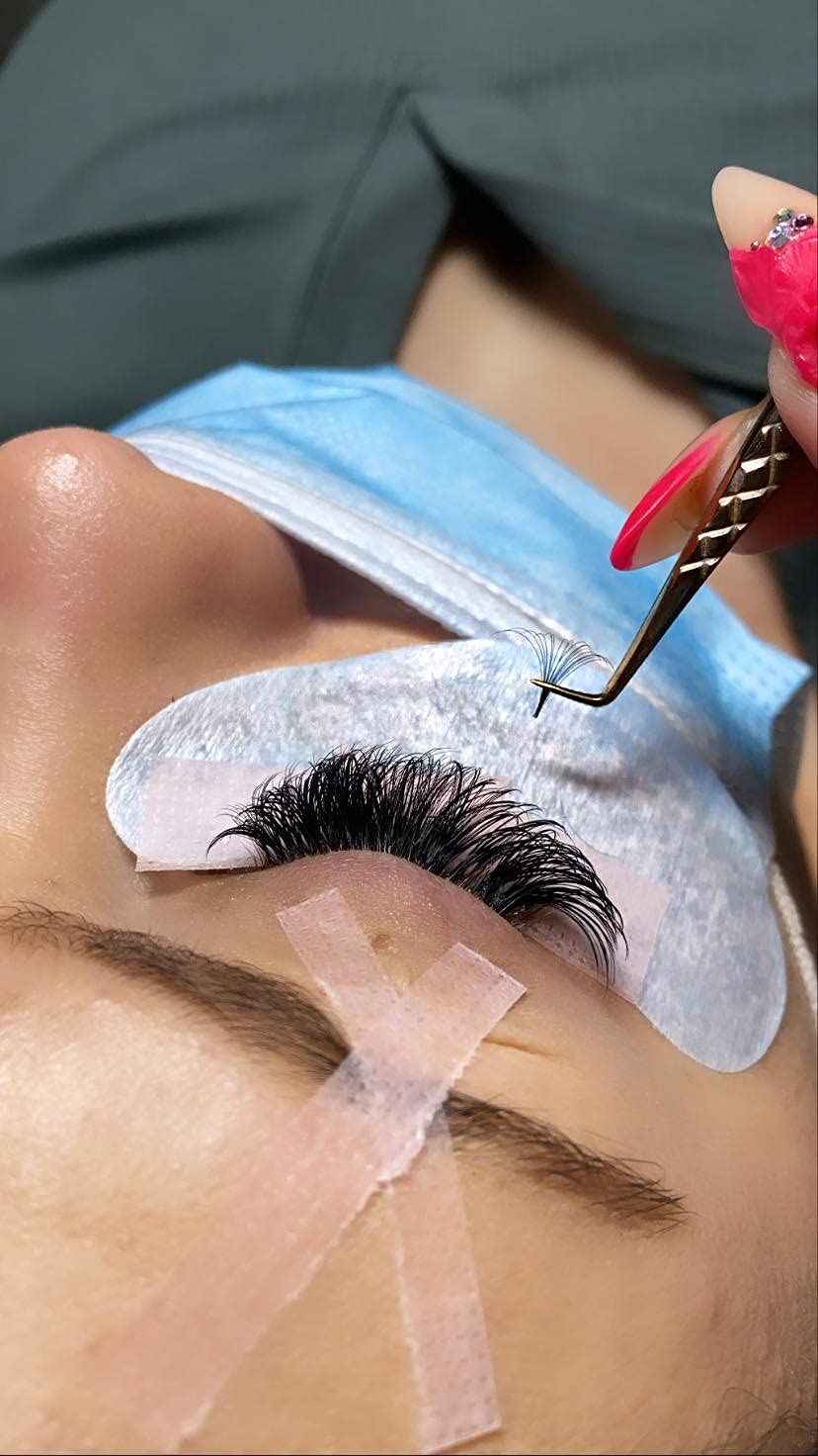 The Lash Co. Silicone Gel Tape for Lash Extensions ONE ROLL (Perfect for Tape Back Method, sensitive, gentle, easy to remove!) (Peach Pink)