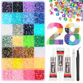 28 Colors Rhinestone Bedazzling Kit with 40000 3mm Gems & Glue