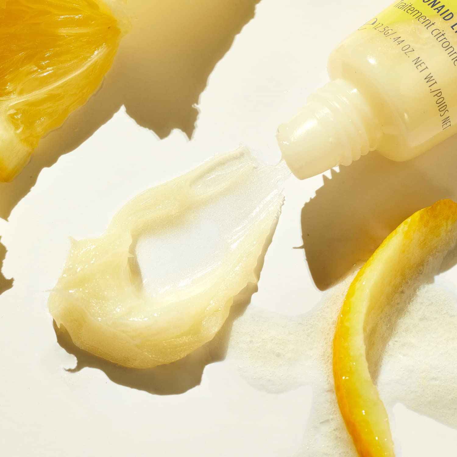 Lanolips Lemonaid Lip Treatment - Clear Lip Gloss and Exfoliant with Lanolin, Lemon Oil, Vitamin E Oil and Shimmer - Tinted Lip Balm for Dry, Cracked, Peeling Lips (12.5g / 0.42oz) (Pack of 2)