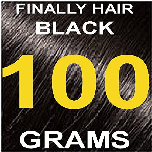 Finally Hair Hair Fiber Refill 100 Grams For Hair Loss Concealing by Finally Hair (Black)