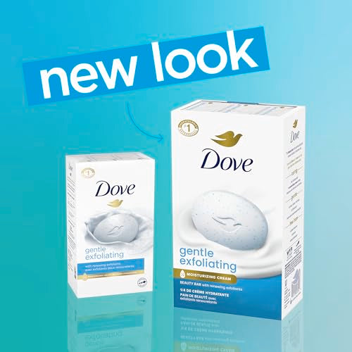 Dove Gentle Exfoliating Beauty Bar Soap, 8 Count Pack