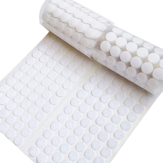 Self Adhesive Dots, Strong Adhesive 1400pcs(700 Pairs) 0.59" Diameter Sticky Nylon Dots, Hook & Loop Dots with Waterproof Sticky Glue Tapes, Very Suitable for Classroom, Office, Home