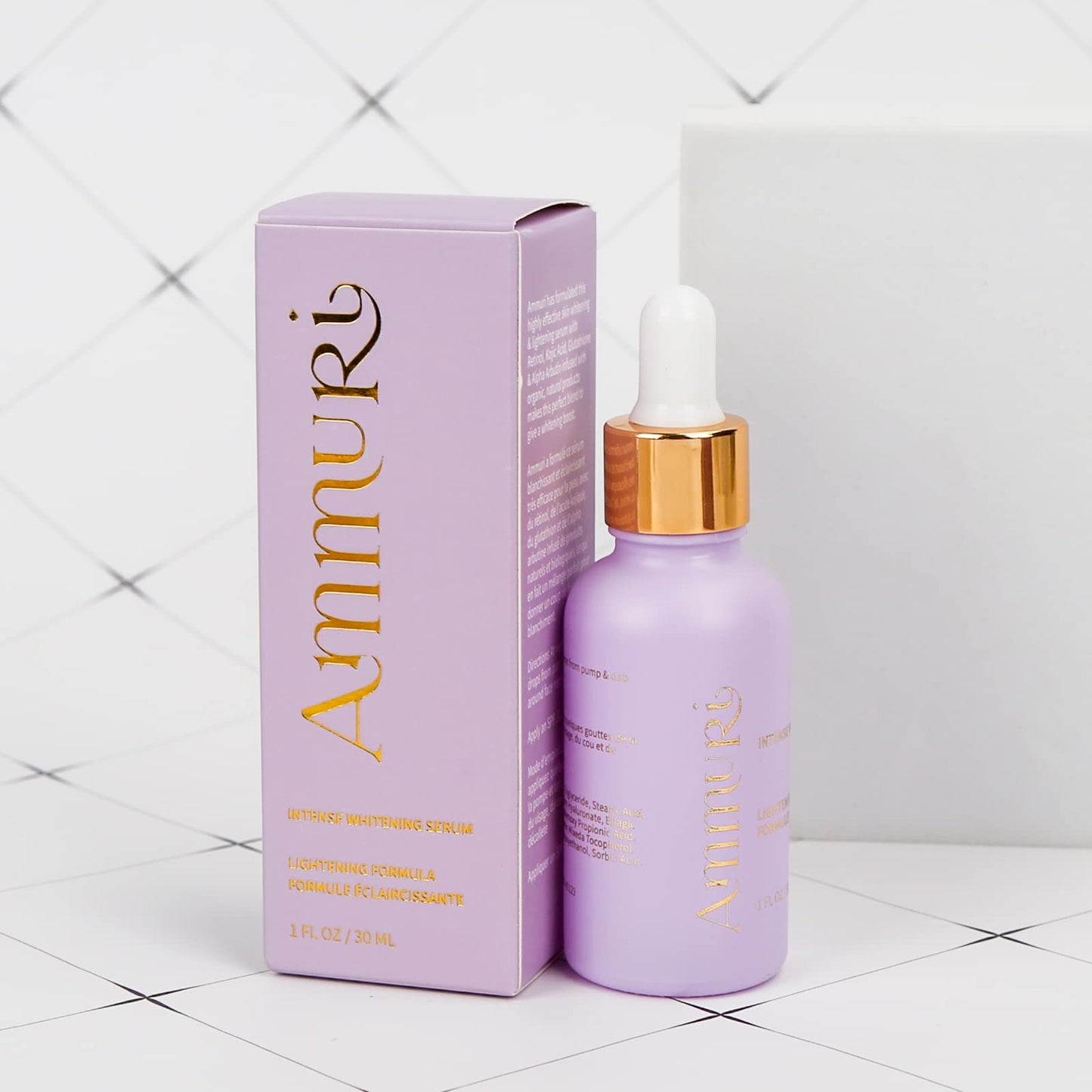 Ammuri Intense Brightening serum Alpha Arbutin Formula With Vitamin C Serum + Retinol + Vitamin B3│ Face Serum For Women & Men Skin Care, Face Care, Acne & Dark Circles- 30ml