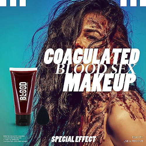 SFX Fake Blood Gel with Stipple Sponge, 55g