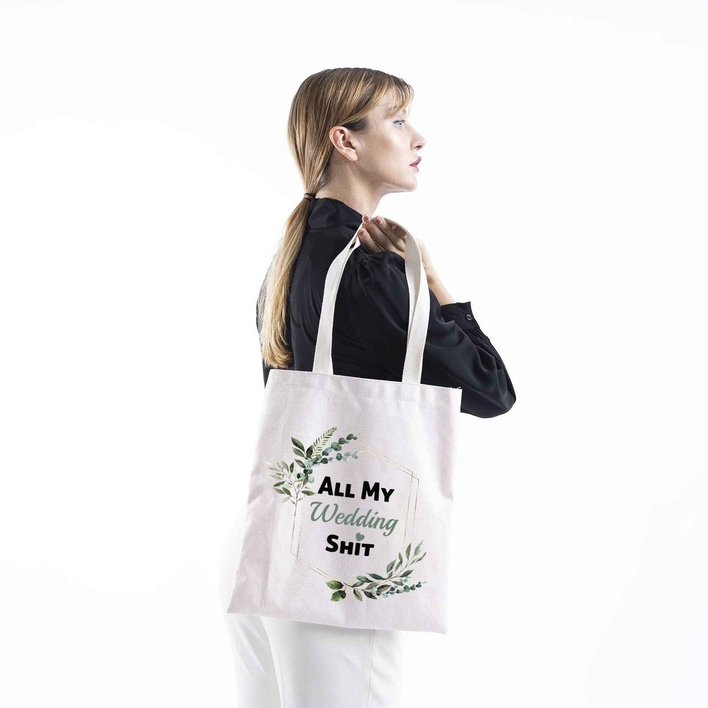 TSOTMO Bride To Be Gift Floral Bride Wedding Day Emergency Kit Tote Bag