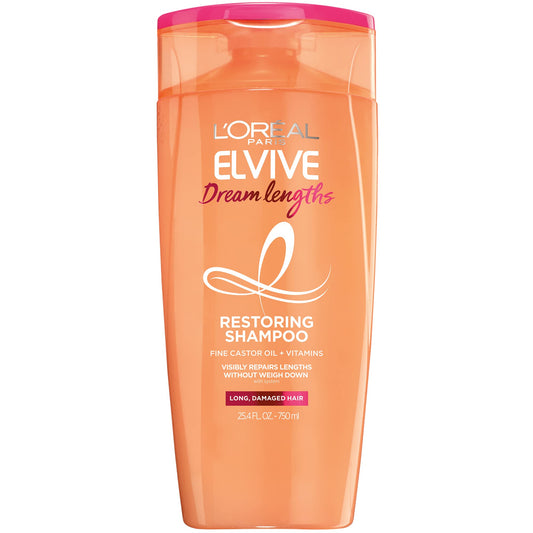 L'Oreal Paris, Elvive Dream Lengths Restoring Shampoo for Long, Damaged Hair, 25.4 Fl Oz