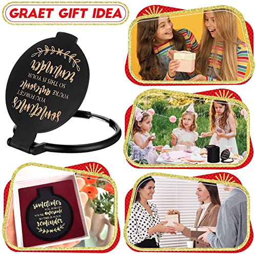 Weysat 48 Pcs Inspirational Small Compact Mirrors Bulk Gifts, You're Awesome Gifts for Women Employee Coworker Friends, Bulk Pocket Makeup Mirror for Purse for Galentines Valentines Party Favors