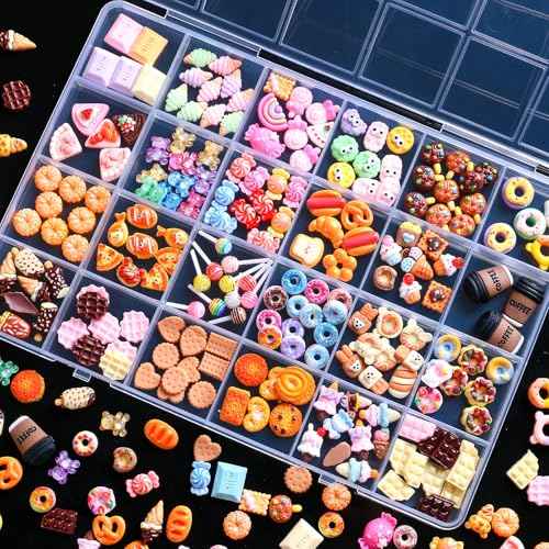 3D Mix Assorted Color Nail Charms Acrylic Multi Cute Nail Art Charms Hollow Candy Jewelry Nail Supplies for Nail Art Design DIY Crafts Accessories (-20)