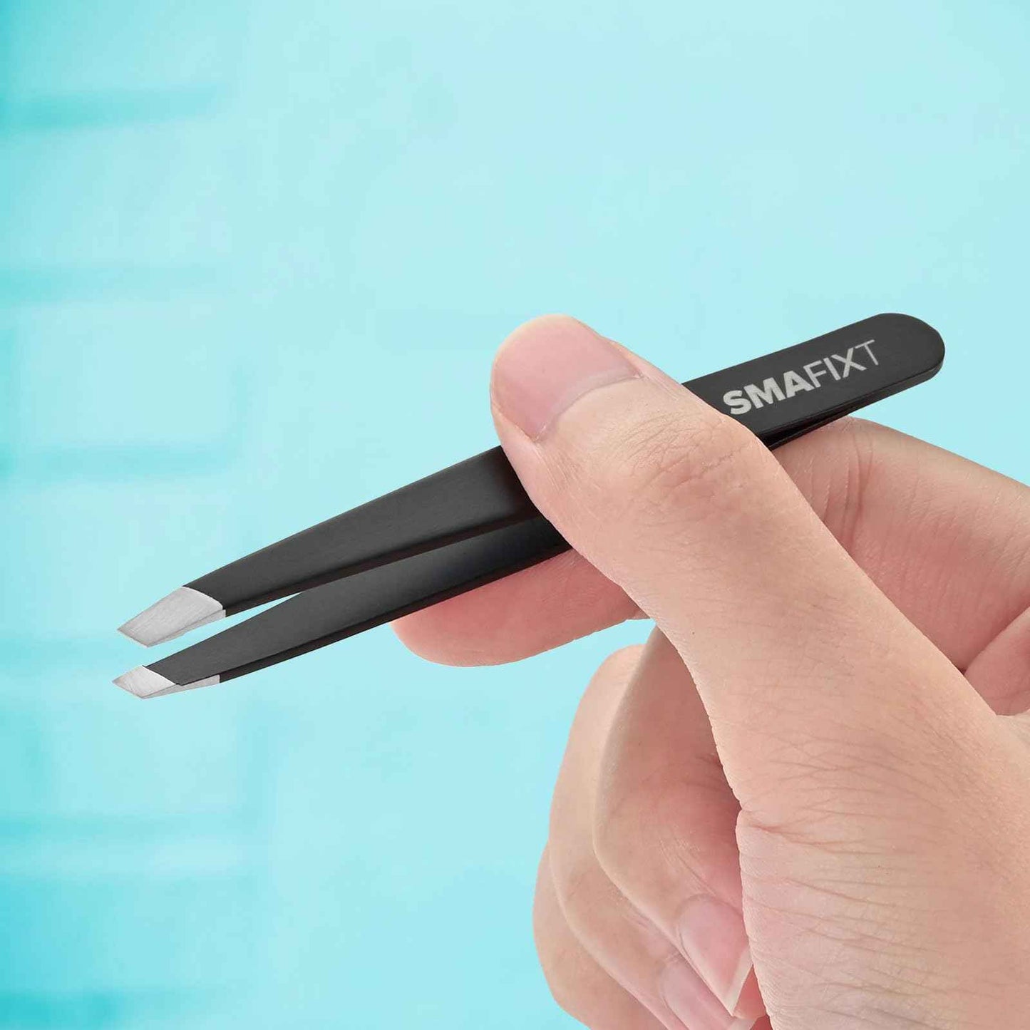 Smafixt Tweezers Set for Women and Men, Professional Stainless Steel Eyebrow Tweezers for Facial Hair and Ingrown Hair Removal