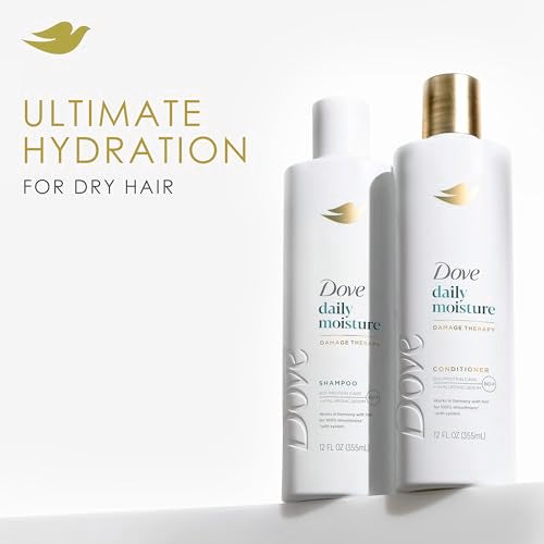 Dove Nutritive Solutions Moisturizing Conditioner for Dry Hair Daily Moisture Deep Conditioner Detangles and Nourishes Dry Hair 12 oz,(Pack of 8)