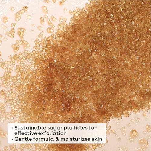 EOS Cashmere Vanilla Sugar Body Scrub - Pre-Shave Exfoliator, 7 oz