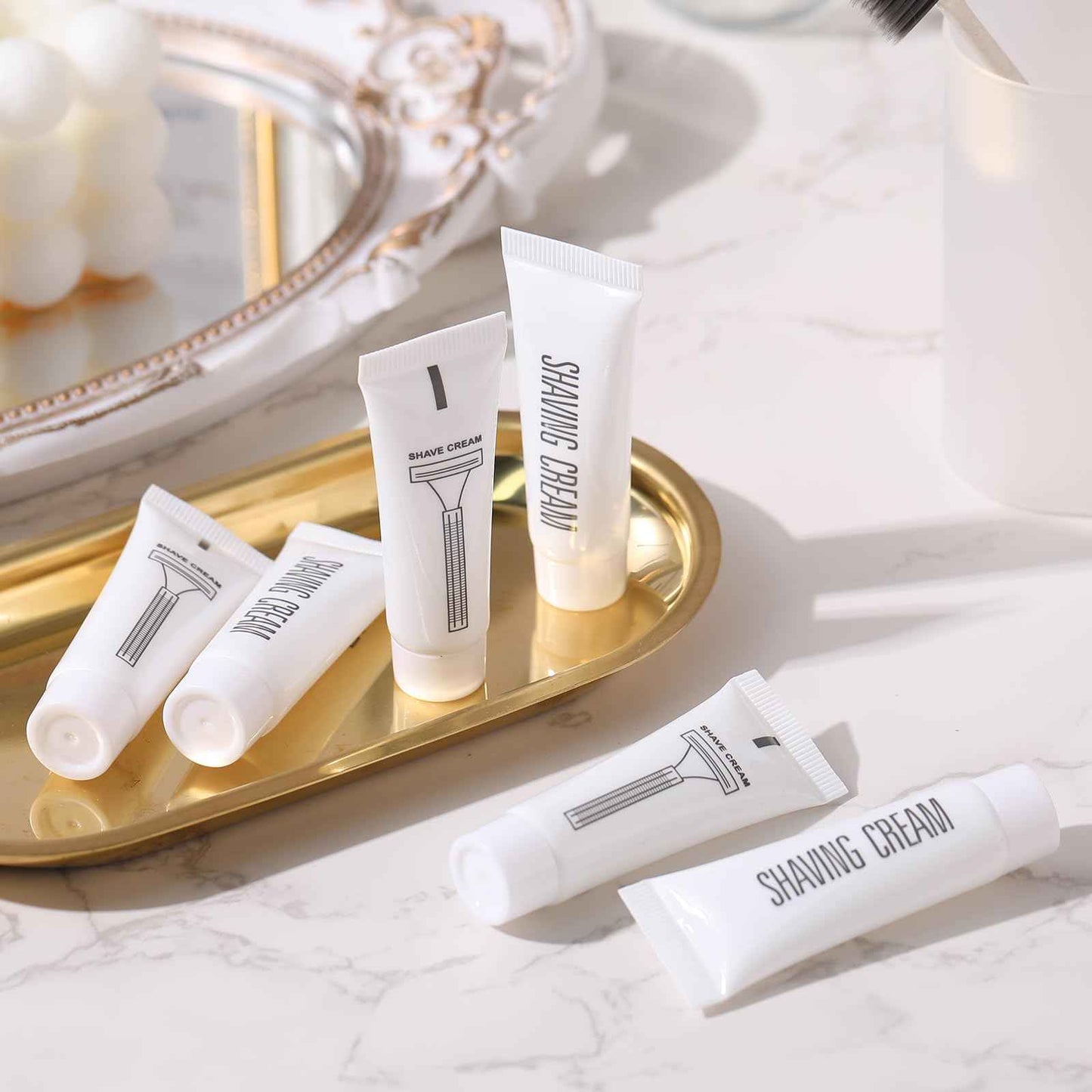 Viozakanry Disposable Shaving Cream Bulk Travel Size 10 Ml/ 0. 35 Fl. oz Shave Cream for Hotel Camping Travel Homeless Toiletries(150 Pcs)