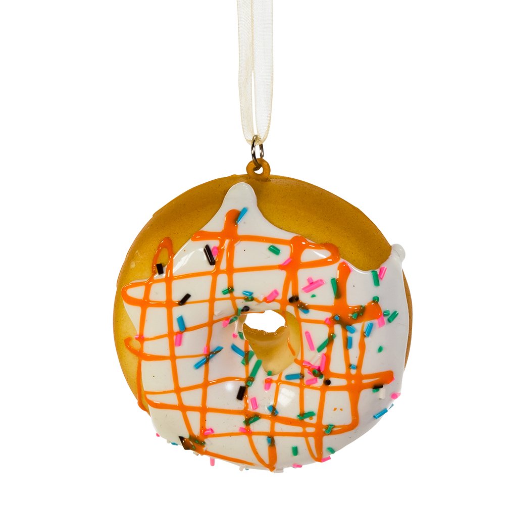 Kurt Adler Donut Ornament (Set of 12), 2.75-Inch