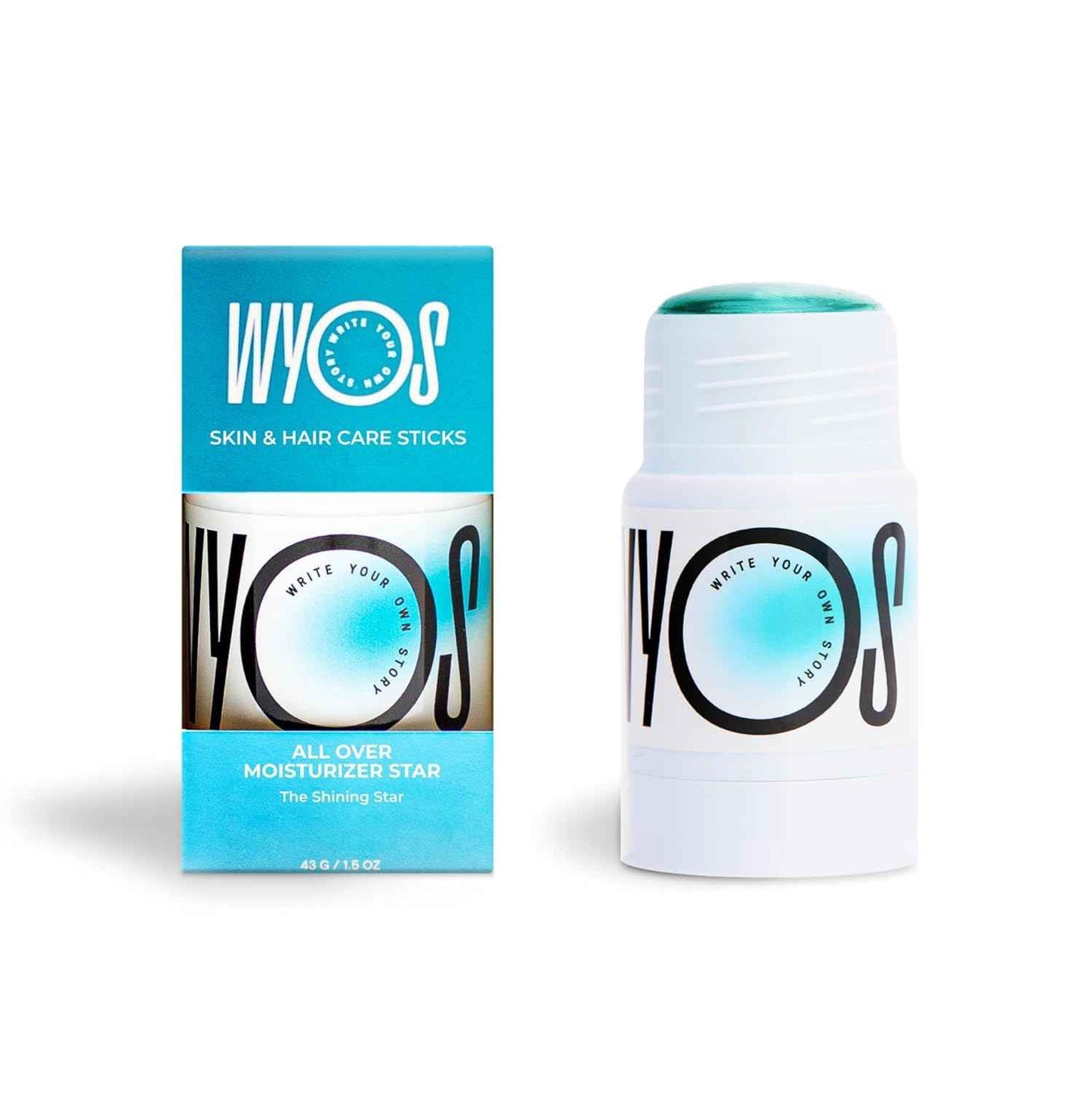 WYOS All Over Oil Stick 2 Pack, Face Body Oil Dew Hydration Shine Glow, Moisturizing Non-Greasy Formula, Travel Friendly, Leak Free, Highlighter Balm, Hair Stick, Vegan, Sulfate Free, Paraben Free