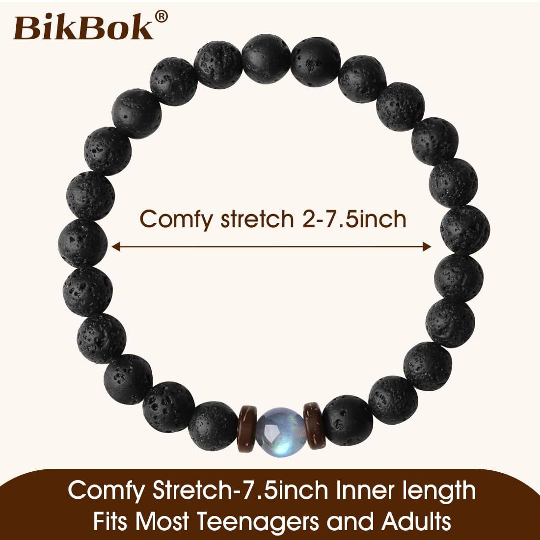 BIKBOK Son Bracelet from Mom,Graduation Teenage Boys Gifts Ideas Men 13 14 16 18 Year Old, Cool Bracelets Son Gifts Christmas Valentines Easter Basket Stocking Stuffers for Teens (SON)