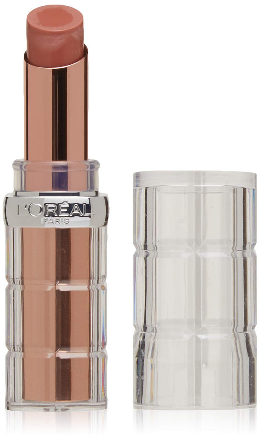 L'Oreal Paris Makeup Colour Riche Plump and Shine Lipstick, for Glossy, Radiant, Visibly Fuller Lips with an All-Day Moisturized Feel, Coconut Plump, 0.1 oz.