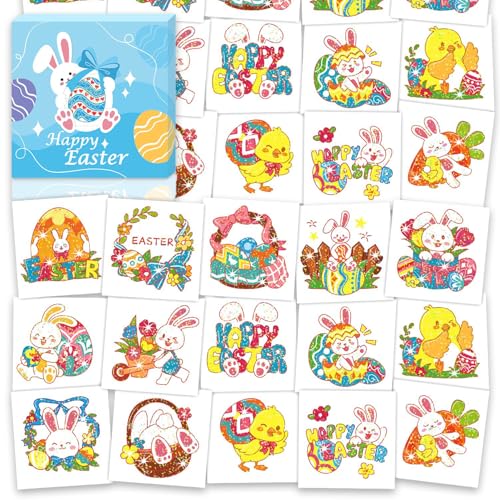 Minnie Mouse Easter Egg Hunt Bundle - 12 Fillable Eggs, 70+ Tattoos & Tote