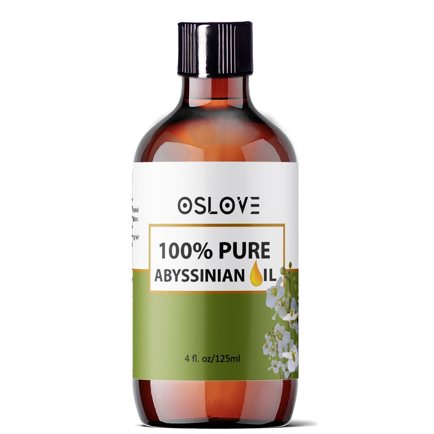 Oslove Organics 100% Pure Abyssinian oil 4 oz Use for Hair and Skin | Smooth Shiny Hair | Softens and Moisturizes Skin