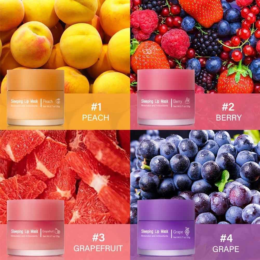 Hydrating Sleeping Lip Mask for Intense Overnight Moisture. (2, Berry)