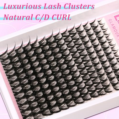 Volume Lash Clusters 8-16mm Natural Wispy C/D Curl