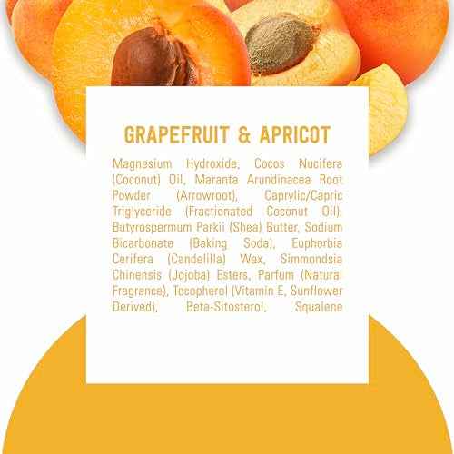 Schmidt's Aluminum-Free Vegan Deodorant Grapefruit & Apricot with 24-Hour Odor Protection, 2 Count for Women and Men, Natural Ingredients, Cruelty-Free 2.65 oz
