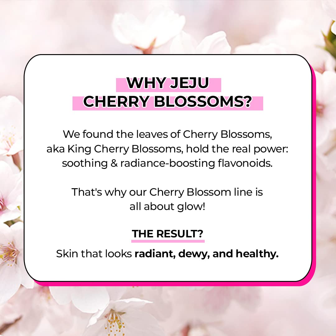 innisfree Cherry Blossom Glow Jelly Cream with Niacinamide for Smooth, Glowing Skin, Korean Skincare Hydrating Moisturizer