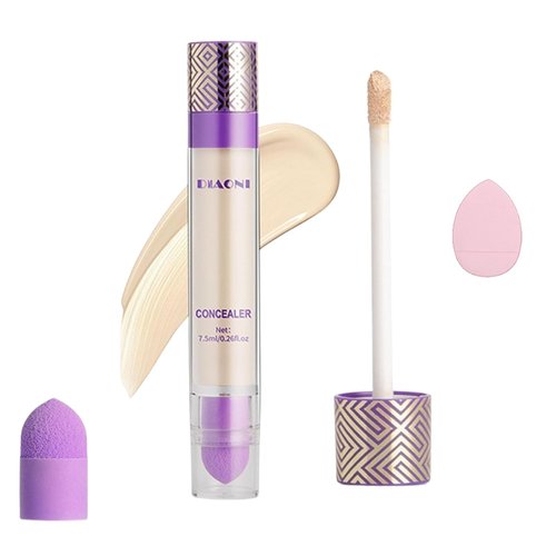 Diaoni Concealer, Diaoni Coverage Concealer, Diaoni Concealer Stick, Double-Sided Concealer with Brush,Lightweight, Long-Lasting, Waterproof, Foundation Concealer Stick (03#, 1)