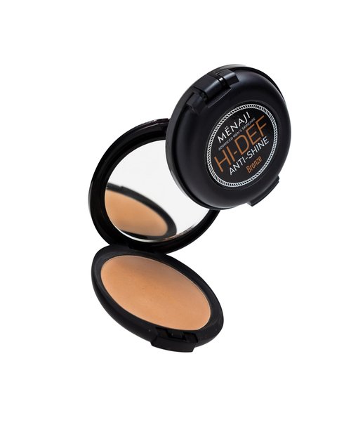 MËNAJI Anti-Shine Powder (HDPV) - Anti-Shine Face Make-Up for Men - Undetectable Full Coverage - Natural Looking Makeup - Mens Makeup - Mens Concealer- Mens Cosmetics - Contains Vitamin C & E - Bronze