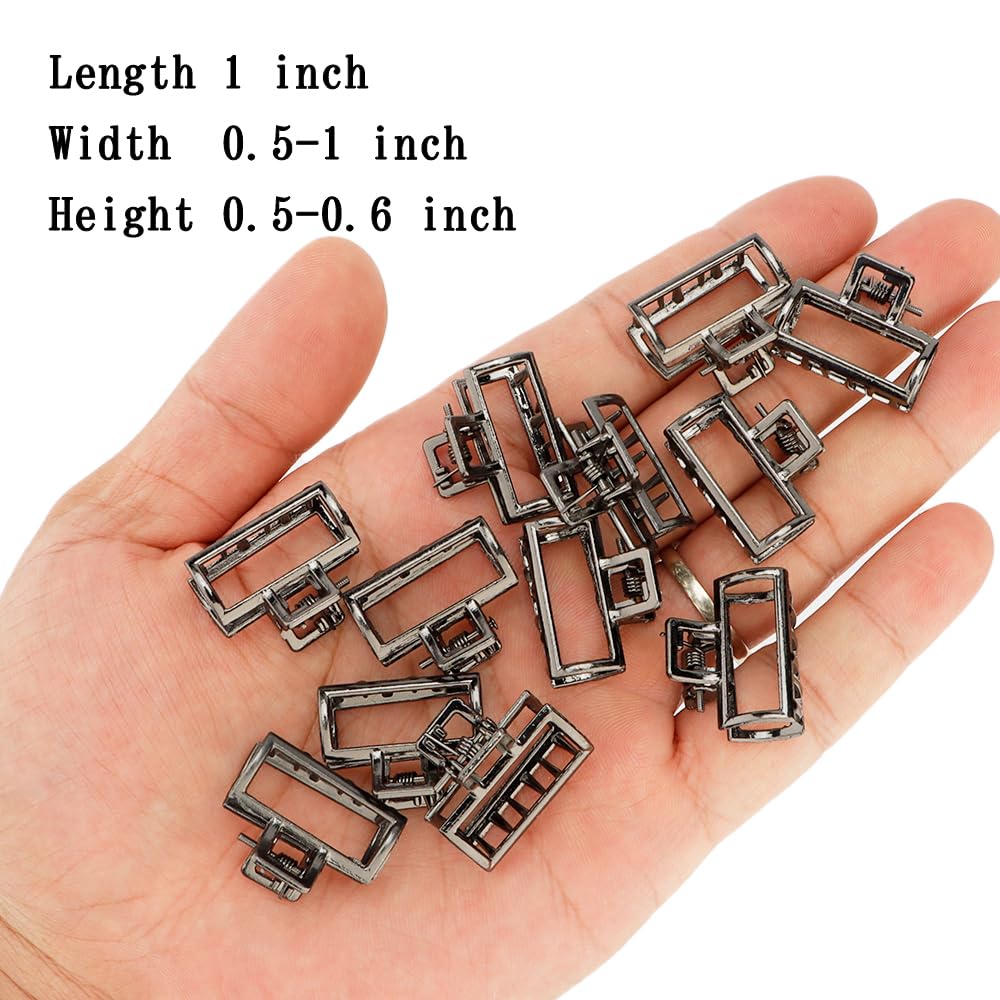 Small Metal Claw Clips Non-slip Hair Clamps Grip Clips for Thick Short Hair - Hair Accessories