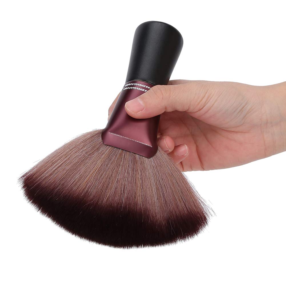 Barber Neck Hair Sweep Hair Brush, Fan Shape Soft Hairdressing Broken Hair Duster, Thick Hair brush Hair Salon Neck Hair Clean Sweep Tool, Barber Brush Hair Clippings Remove